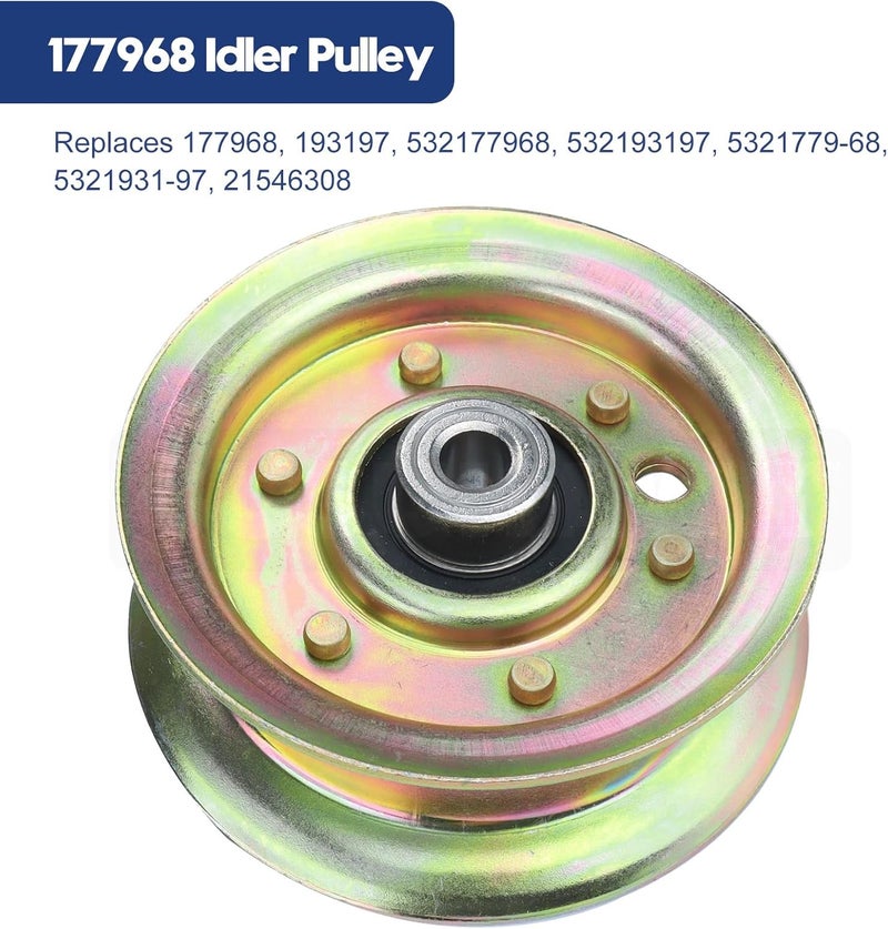 GUSUHAWK 532196104 Husqvarna Idler Pulley with 539132728 Idler Pulley 532177968 Idler Pulley Replace Husqvarna 589766102, 589766101, 539 132728, 532177968, 532197380, Craftsman 196104, 177968, 193197 - Image 5